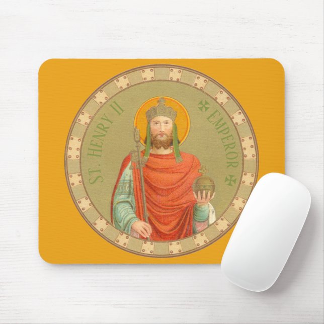 St. Henry II, Emperor (BBS 10; Style 1) Mouse Mat (With Mouse)