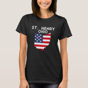 St. Henry Ohio USA State America Travel Ohioan T-Shirt