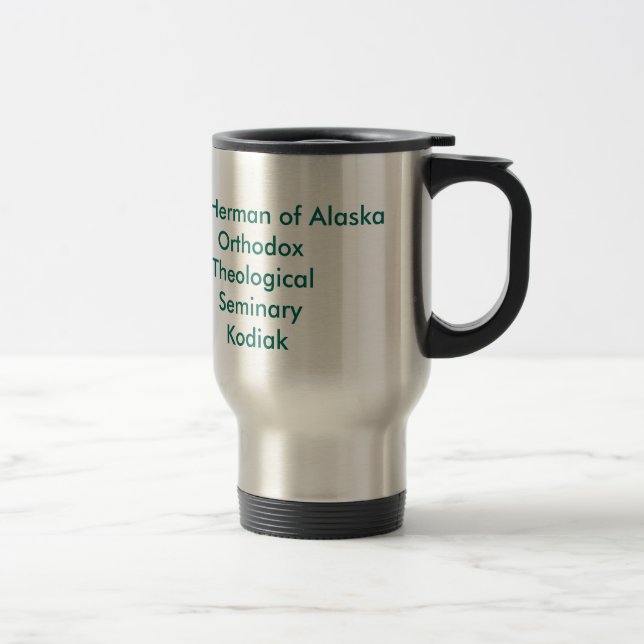 St Herman of Alaska Orthodox Theological Seminary Travel Mug (Right)