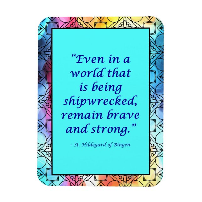 St. Hildegard of Bingen Quote Magnet (Vertical)