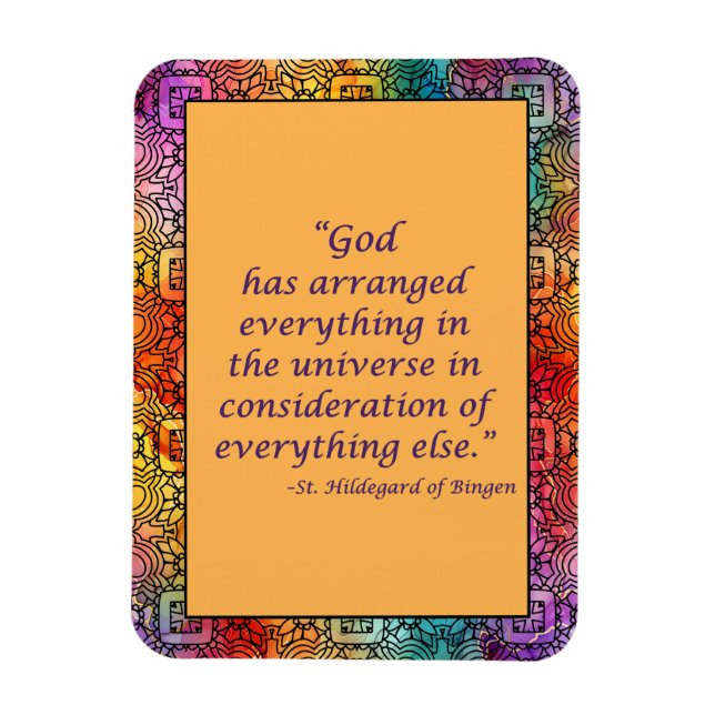 St. Hildegard of Bingen Quote Magnet (Vertical)