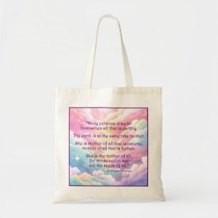 St. Hildegard of Bingen Quote Tote Bag