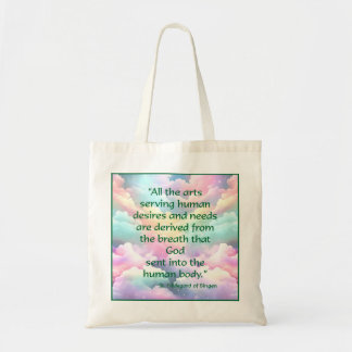 St. Hildegard of Bingen Quote Tote Bag