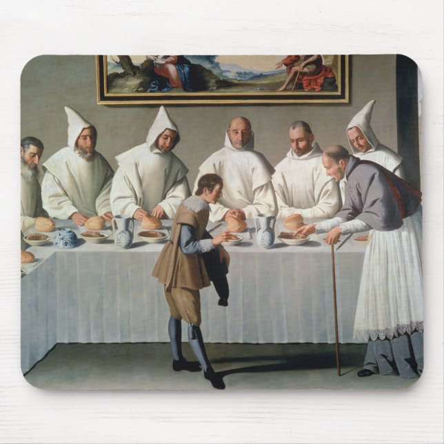 St. Hugh of Cluny (1024-1109) in the Refectory of Mouse Mat (Front)