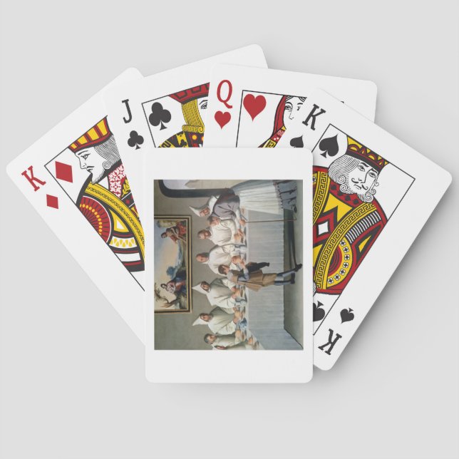 St. Hugh of Cluny (1024-1109) in the Refectory of Playing Cards (Back)