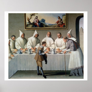 St. Hugh of Cluny (1024-1109) in the Refectory of Poster