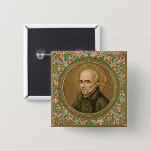 St. Ignatius Loyola (BK 050) 15 Cm Square Badge