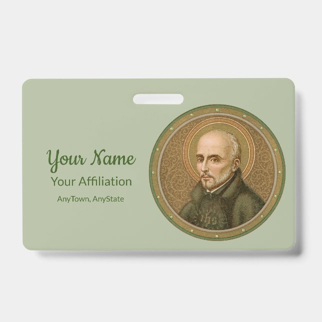 St. Ignatius Loyola (BK 050) (Style 1) ID Badge (Front)