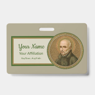 St. Ignatius Loyola (BK 050) (Style 2) ID Badge
