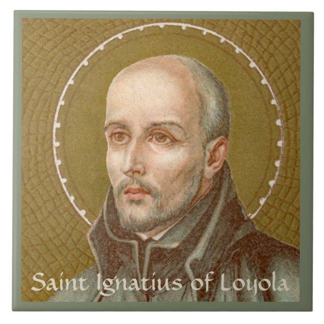 St. Ignatius Loyola (JM 27; Detail) Tile (Front)