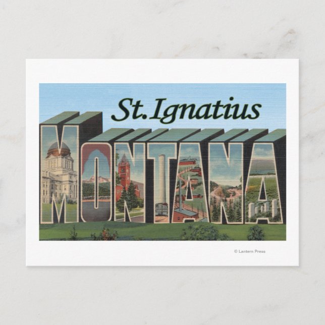 St. Ignatius, Montana Postcard (Front)