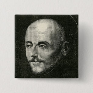 St. Ignatius of Loyola 15 Cm Square Badge
