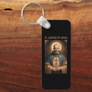 St. Ignatius of Loyola Catholic Vintage Keychain