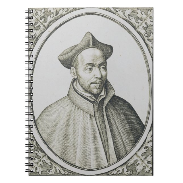 St. Ignatius of Loyola Engraving Antique Art Notebook (Front)