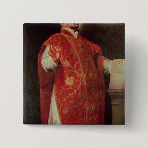 St. Ignatius of Loyola Founder of the Jesuits 15 Cm Square Badge