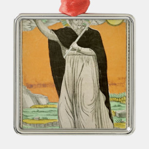 St. Ignatius of Loyola Metal Tree Decoration