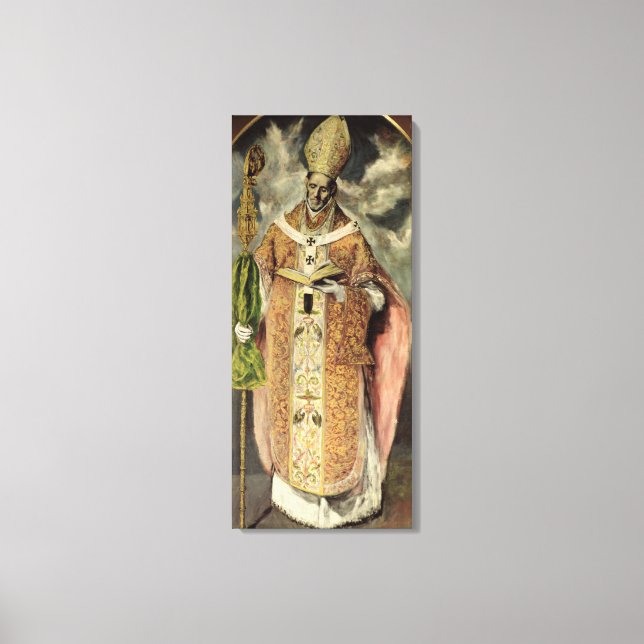 St. Ildefonso  1605-1610 Canvas Print (Front)