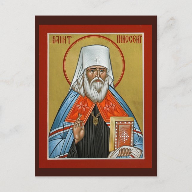 St. Innocent of Alaska Prayer Card (Front)