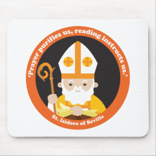 St. Isidore of Seville Mouse Mat