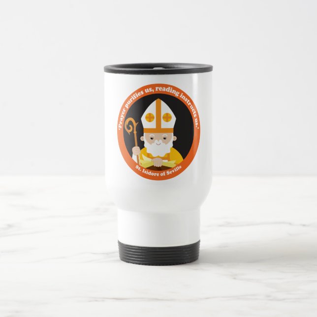 St. Isidore of Seville Travel Mug (Center)