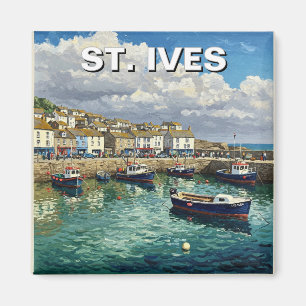 St. Ives Cornwall England Travel Magnet