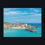 St. Ives Cornwall England, United Kingdom Europe Postcard<br><div class="desc">Elevated views of the popular seaside resort of St. Ives,  Cornwall,  England,  United Kingdom,  Europe</div>