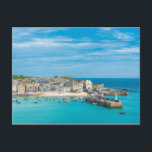 St. Ives Cornwall England, United Kingdom Europe Postcard<br><div class="desc">Elevated views of the popular seaside resort of St. Ives,  Cornwall,  England,  United Kingdom,  Europe</div>