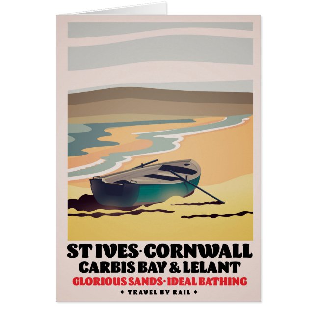 St Ives Cornwall Travel Poster (Front)
