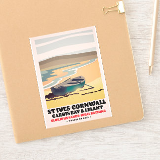 St Ives Cornwall Travel Poster