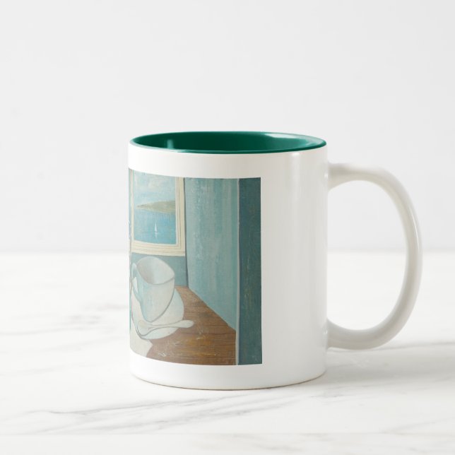 St Ives Mug: Vin Blanc. Two-Tone Coffee Mug (Right)