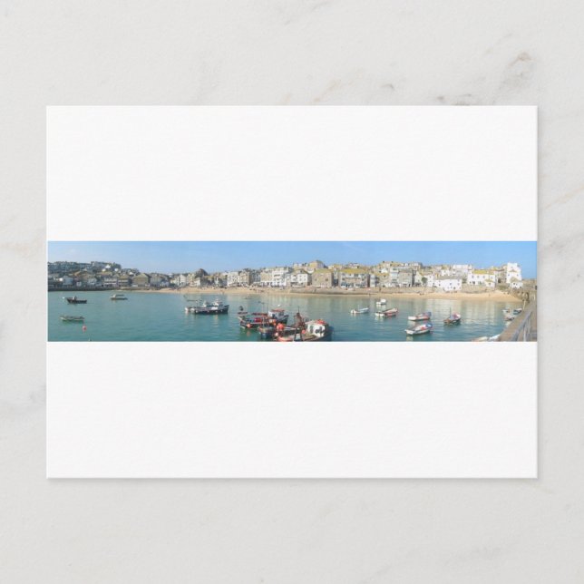St Ives Panoramic Postcard (Front)