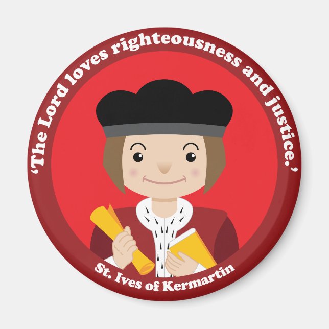 St. Ivo Kermatin Magnet (Front)