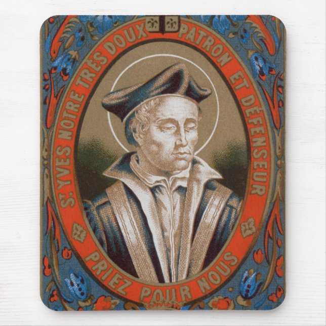 St. Ivo of Kermartin (M 005) Mouse Mat (Front)