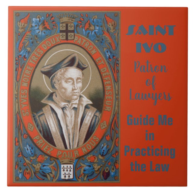 St. Ivo of Kermartin (M 005) Tile (Front)