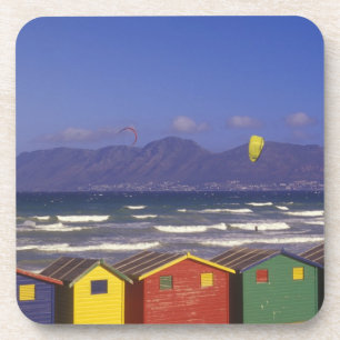 St. James Bay Bathing Boxes, near Capetown, 2 Coaster