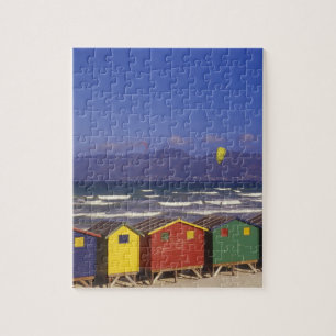 St. James Bay Bathing Boxes, near Capetown, 2 Jigsaw Puzzle