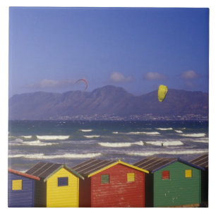 St. James Bay Bathing Boxes, near Capetown, 2 Tile