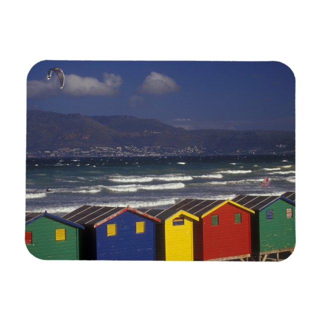 St. James Bay Bathing Boxes, near Capetown, Magnet (Horizontal)