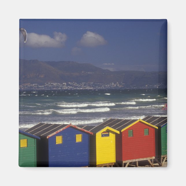 St. James Bay Bathing Boxes, near Capetown, Magnet (Front)