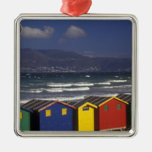 St. James Bay Bathing Boxes, near Capetown, Metal Tree Decoration
