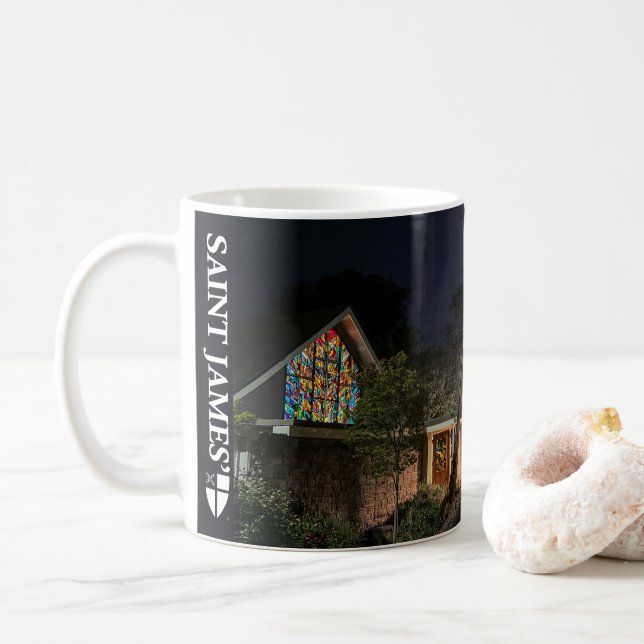 St. James' by moonlight, 11oz Coffee Mug (With Donut)