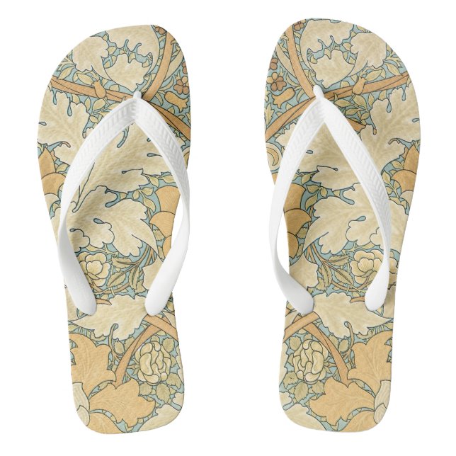 St. James by William Morris, Acanthus Leaves Flip Flops (Footbed)