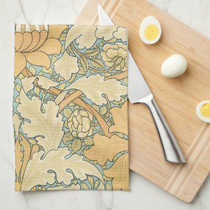St. James by William Morris, Acanthus Leaves Tea Towel