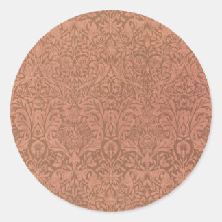 St. James by William Morris, Vintage Textiles Art Classic Round Sticker