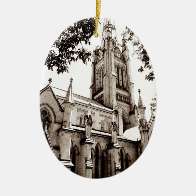 St. James' Cathedral Church Ceramic Tree Decoration (Front)