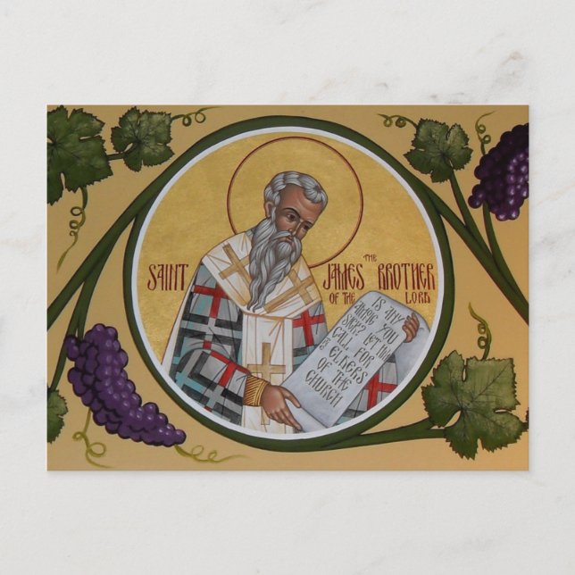 St. James the Brother of our Lord Prayer Card (Front)