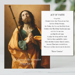 St. James the Greater Camino Act of Faith Prayer  Place Card