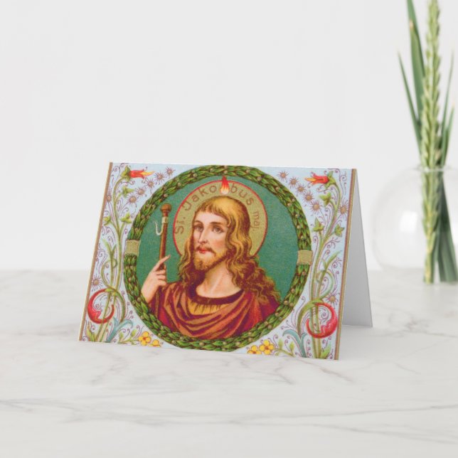 St. James the Greater (JMAS04) Blank Greeting Card (Front)