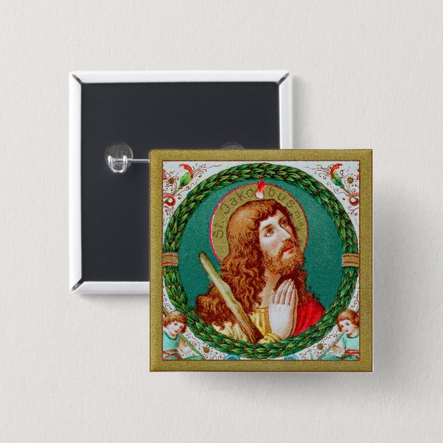 St. James the Less (JMAS 05) 15 Cm Square Badge (Front & Back)