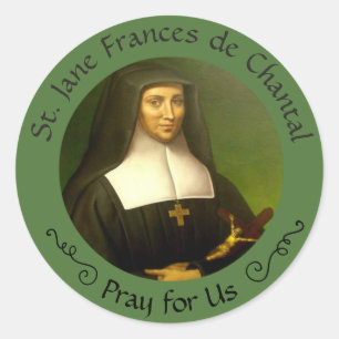 St. Jane Frances de Chantal Feast Aug. 12 Classic Round Sticker